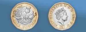 UK New one pound coins